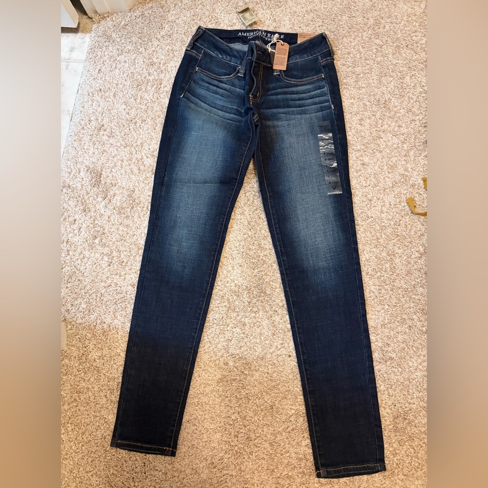 American Eagle Outfitters Dark Blue Skinny Jeans